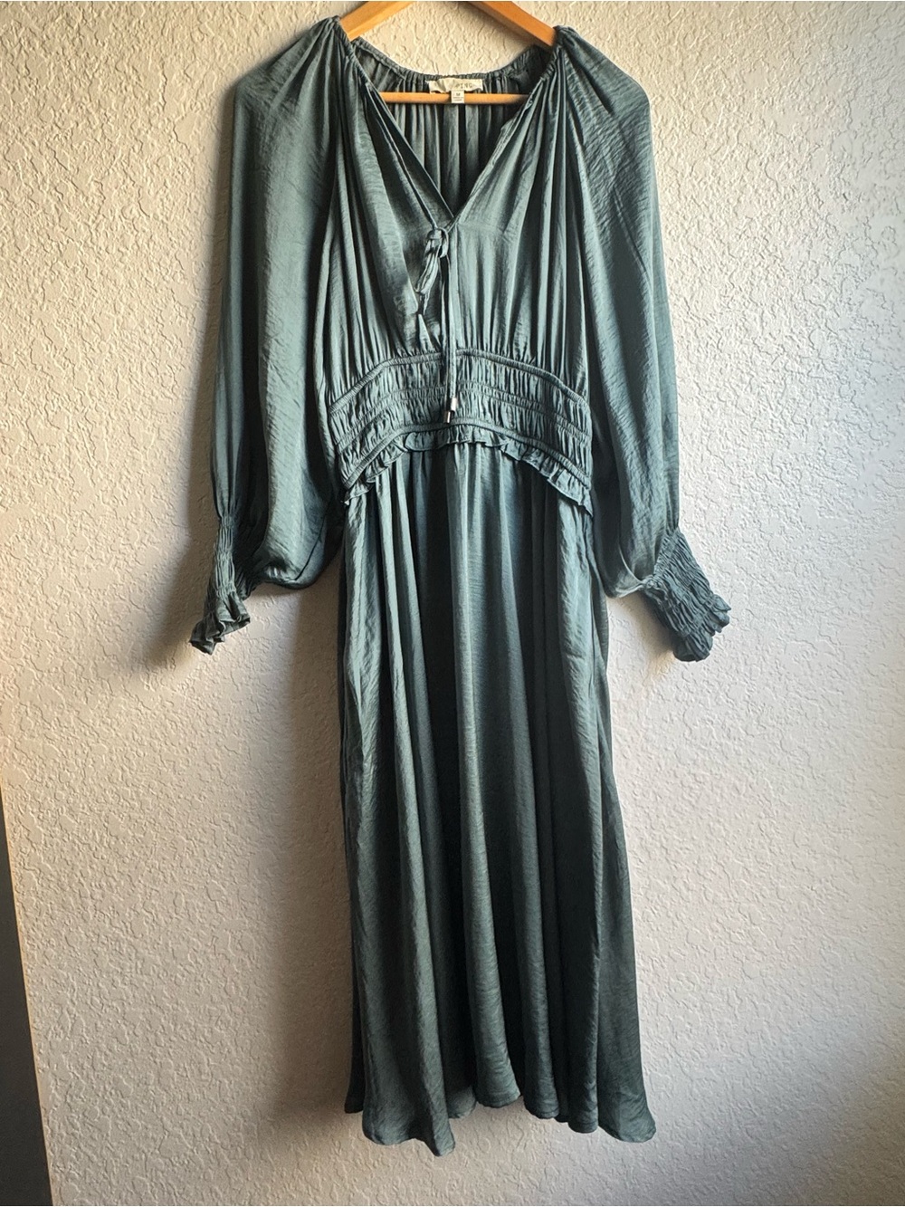 Pinch Sage Green Long Sleeve Maxi Dress